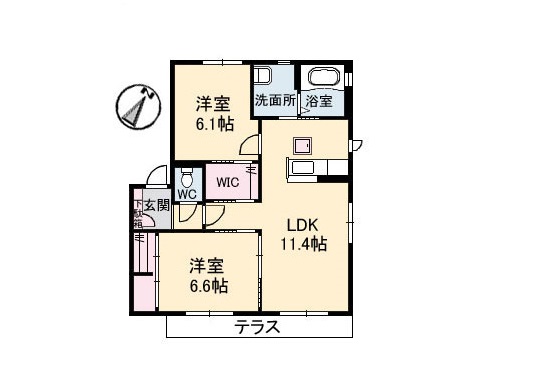 ボナール宮島口西201　間取