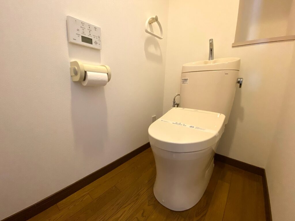新調されたトイレ