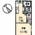 アブニール宮島口B棟102　間取