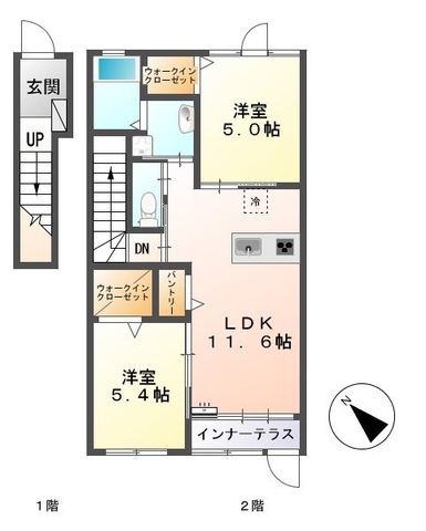 アプリーレ宮内202間取