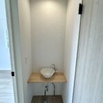 ２階には便利な洗面台